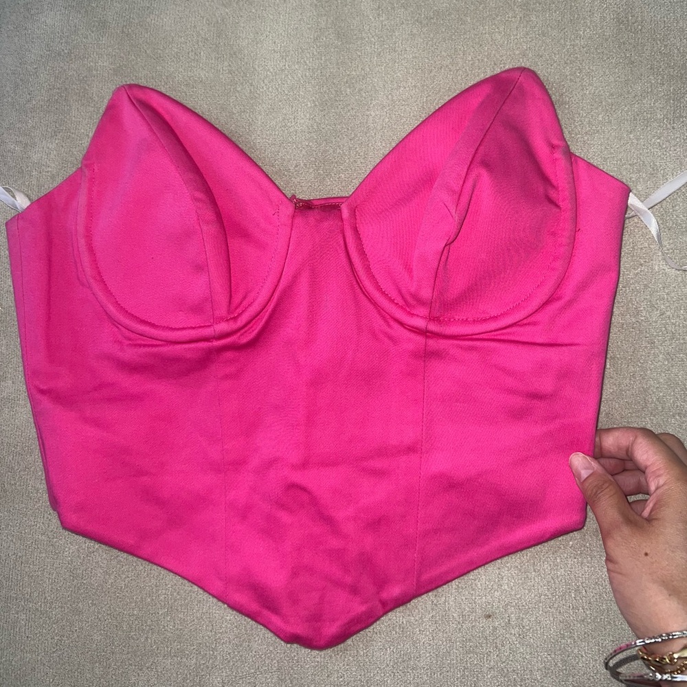 REVOLVE Fuchsia Bustier Top